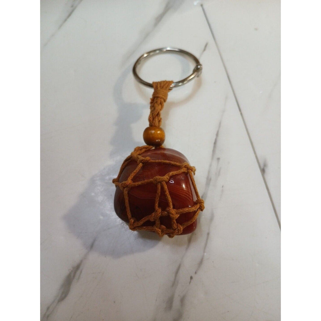 Agate key chain