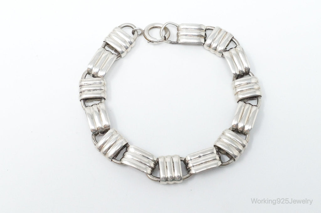Vintage Designer Napier Modern Large Links Sterling Silver Bracelet | Jewelry > Bracelets | Wiccan Center
