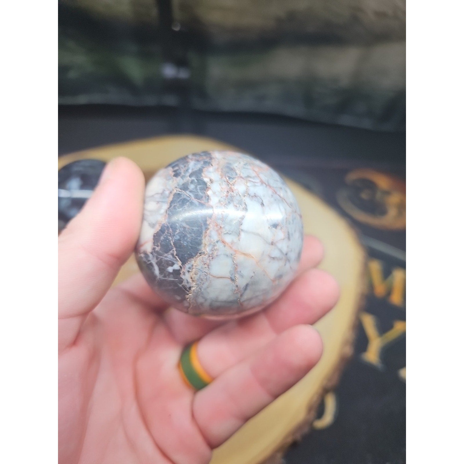 2Pcs A Set Of Natural Quartz Crystal Jasper Sphere Ball Polished 50-60mm &stand | Crystal Spheres & Eggs | Wiccan Center