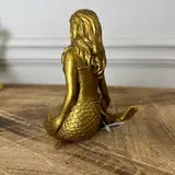 Gold Mermaid Resin Candle Holder | P | Wiccan Center