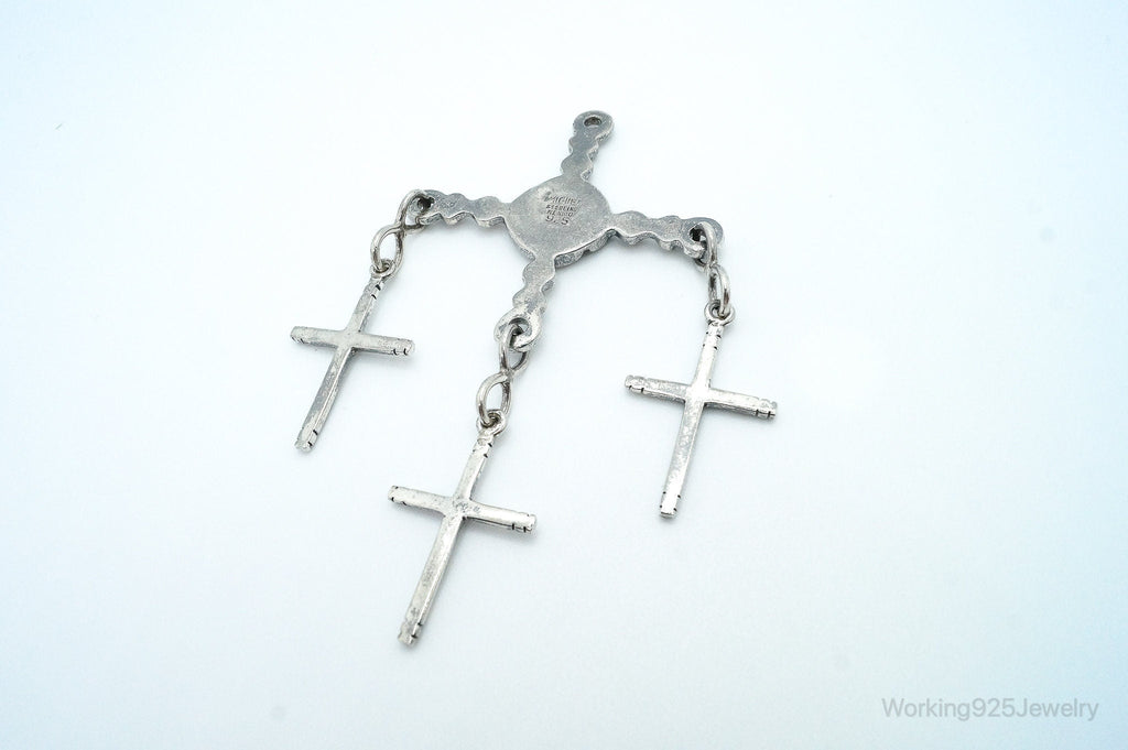 RARE Large Vintage Miguel Garcia Sterling Silver Pendant | Jewelry > Necklaces > Pendants | Wiccan Center