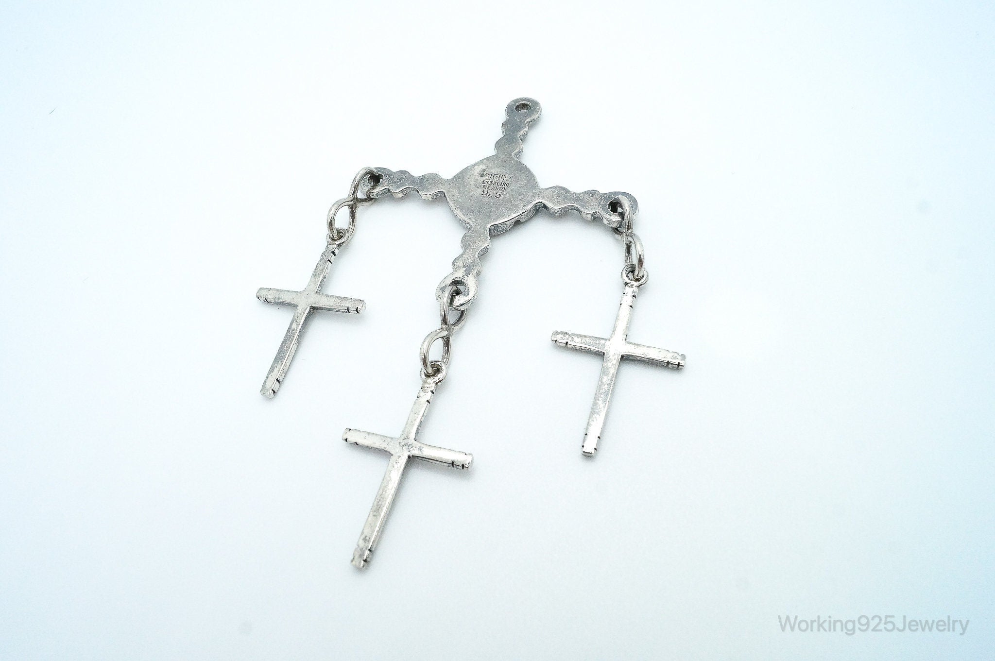 RARE Large Vintage Miguel Garcia Sterling Silver Pendant | Jewelry > Necklaces > Pendants | Wiccan Center