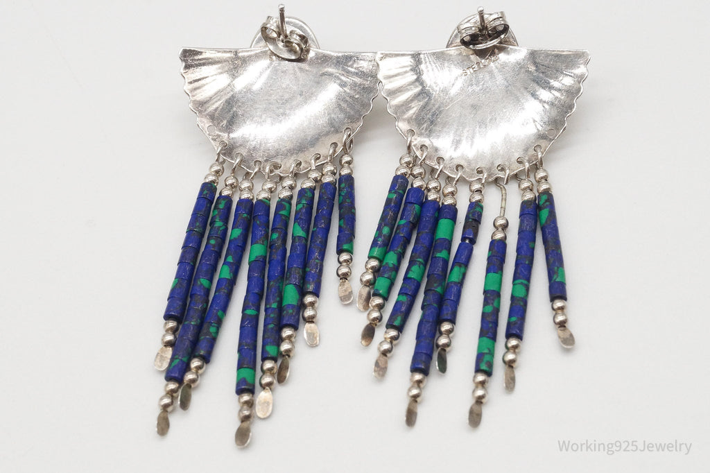 Vintage Native American Azurite Sterling Silver Earrings | Jewelry > Earrings | Wiccan Center