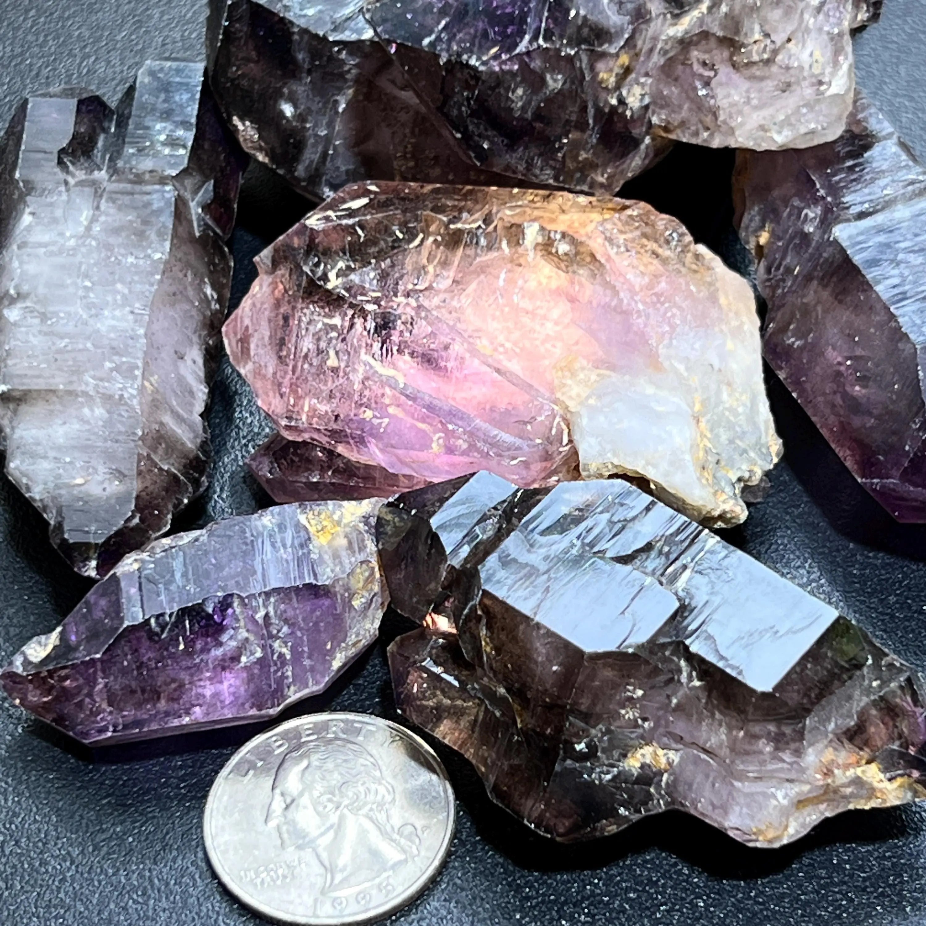 Large Smoky Shangaan Amethyst Points And Scepters From Zimbabwe Raw Crystals | Home & Living > Home Decor > Home Accents > Rocks & Geodes | Wiccan Center