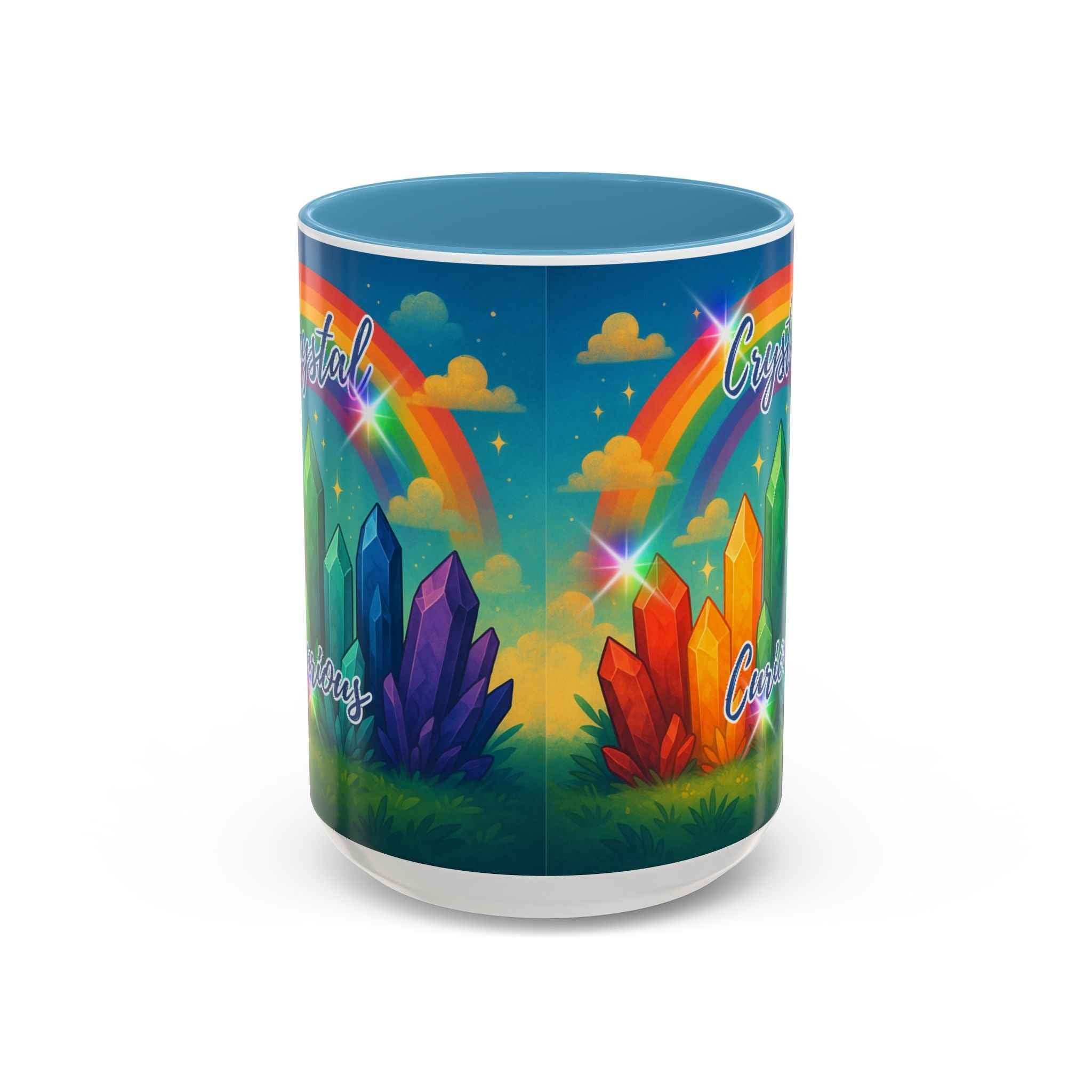 Coffee Mug - Rainbow Crystal Curious | Mug | Wiccan Center