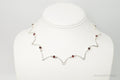 Vintage Modernist Style Garnet Sterling Silver Necklace | Jewelry > Necklaces > Pendants | Wiccan Center