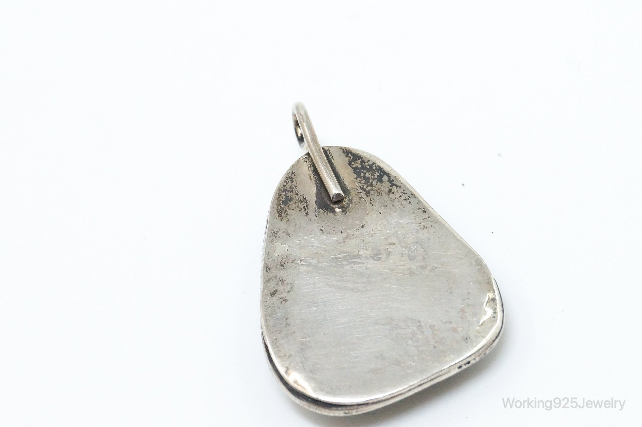 Vintage Native American Unsigned Turquoise Sterling Silver Pendant | Jewelry > Necklaces > Pendants | Wiccan Center