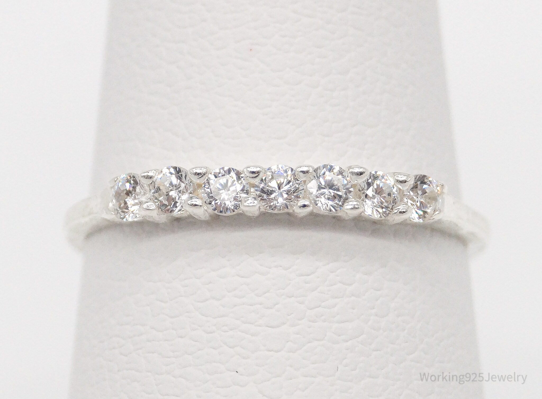 Vintage STE BEE Cubic Zirconia Sterling Silver Ring - Size 6 | Jewelry > Rings | Wiccan Center
