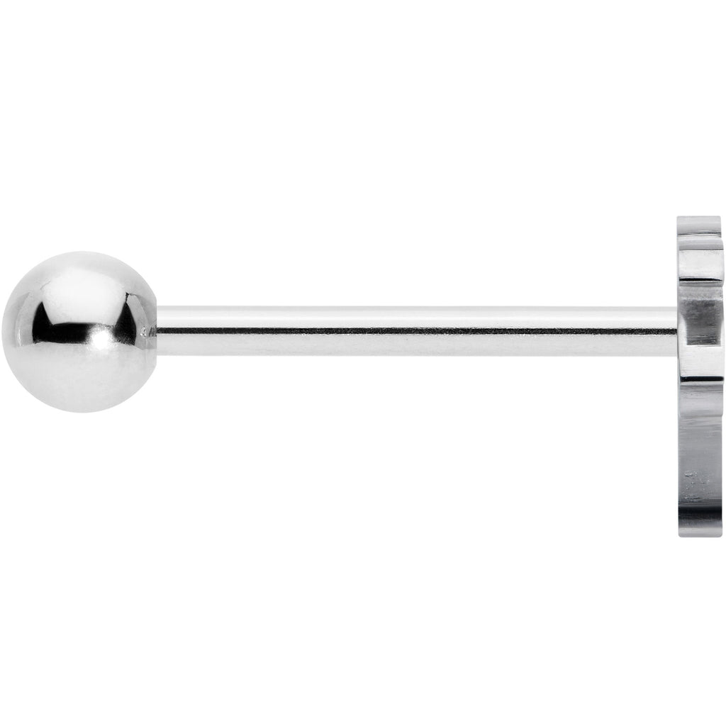 316L Surgical Steel Tropically Trendy Palm Tree Barbell Tongue Ring | BARBELL Tongue | Wiccan Center