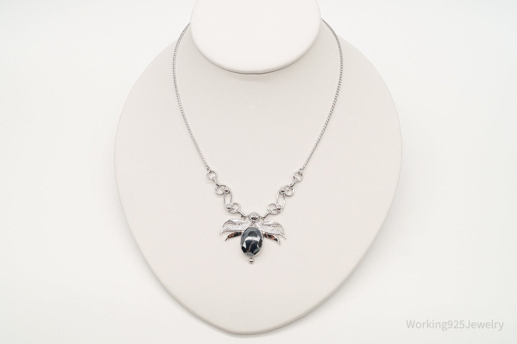 Antique Hematite Sterling Silver Filigree Necklace | Jewelry > Necklaces > Pendants | Wiccan Center