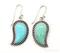 Designer SX Turquoise Sterling Silver Earrings | Jewelry > Earrings | Wiccan Center