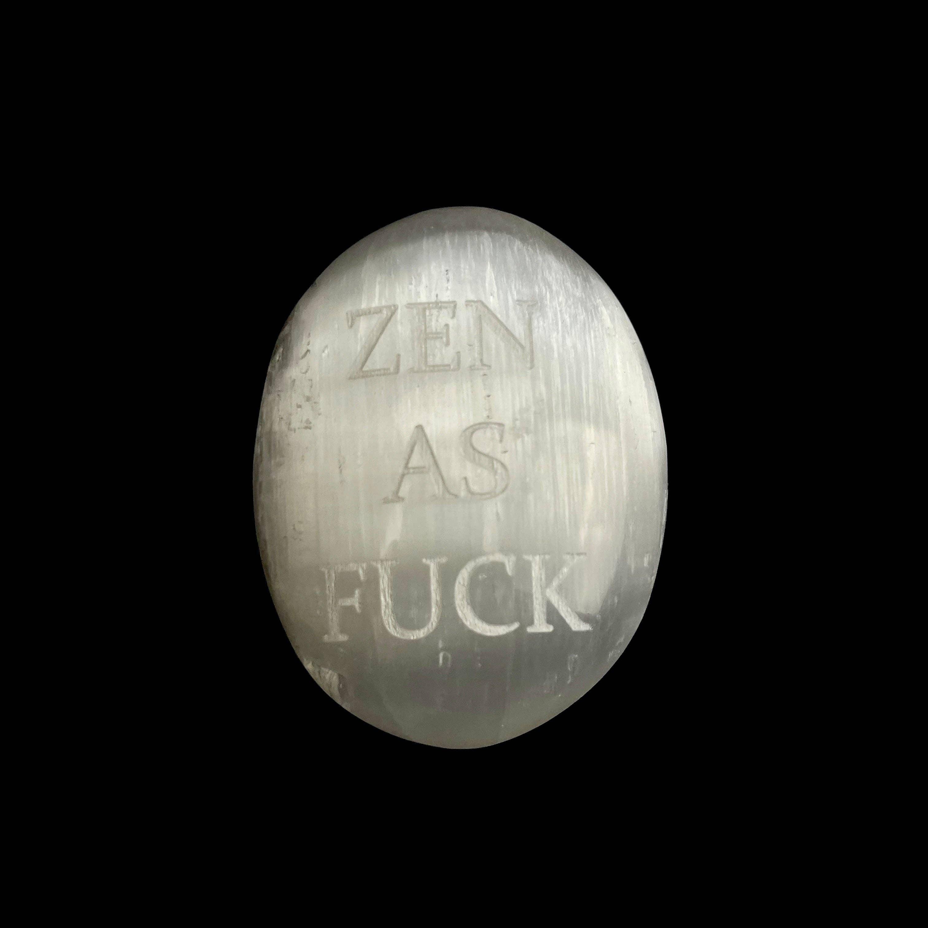 Humorous Selenite Palm Stones