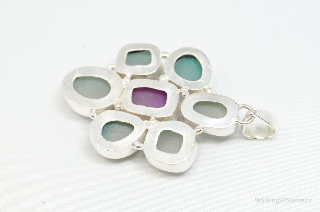 Vintage Large Druzy Quartz Sterling Silver Necklace Pendant | Jewelry > Necklaces > Pendants | Wiccan Center