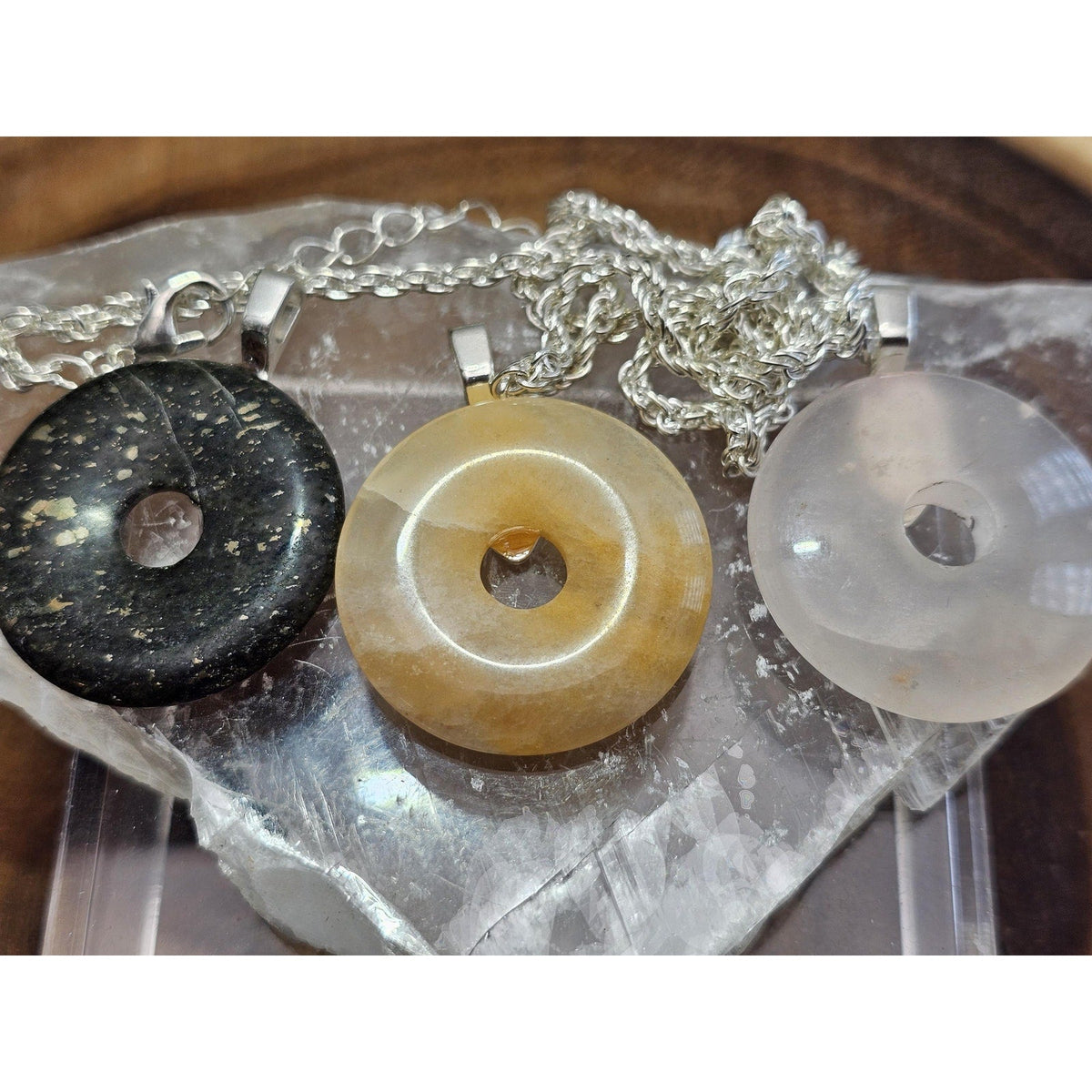3 Ocean Jasper Pendants 1 set