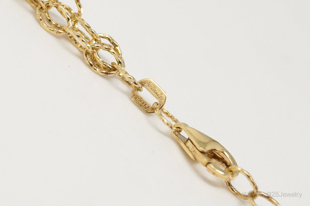 Italian Vintage Designer LIRM Gold Vermeil Sterling Silver Necklace | Jewelry > Necklaces > Pendants | Wiccan Center