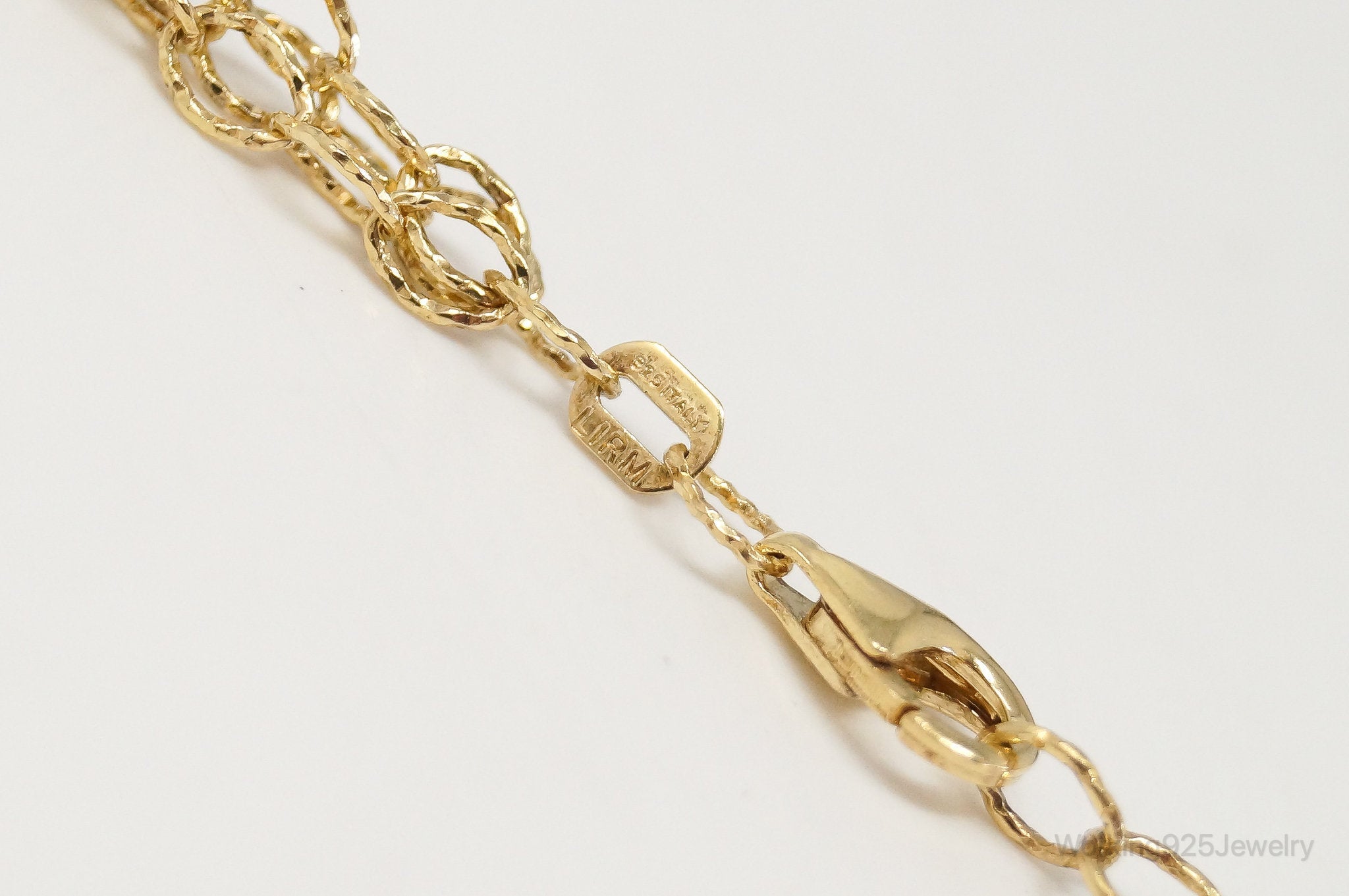 Italian Vintage Designer LIRM Gold Vermeil Sterling Silver Necklace | Jewelry > Necklaces > Pendants | Wiccan Center
