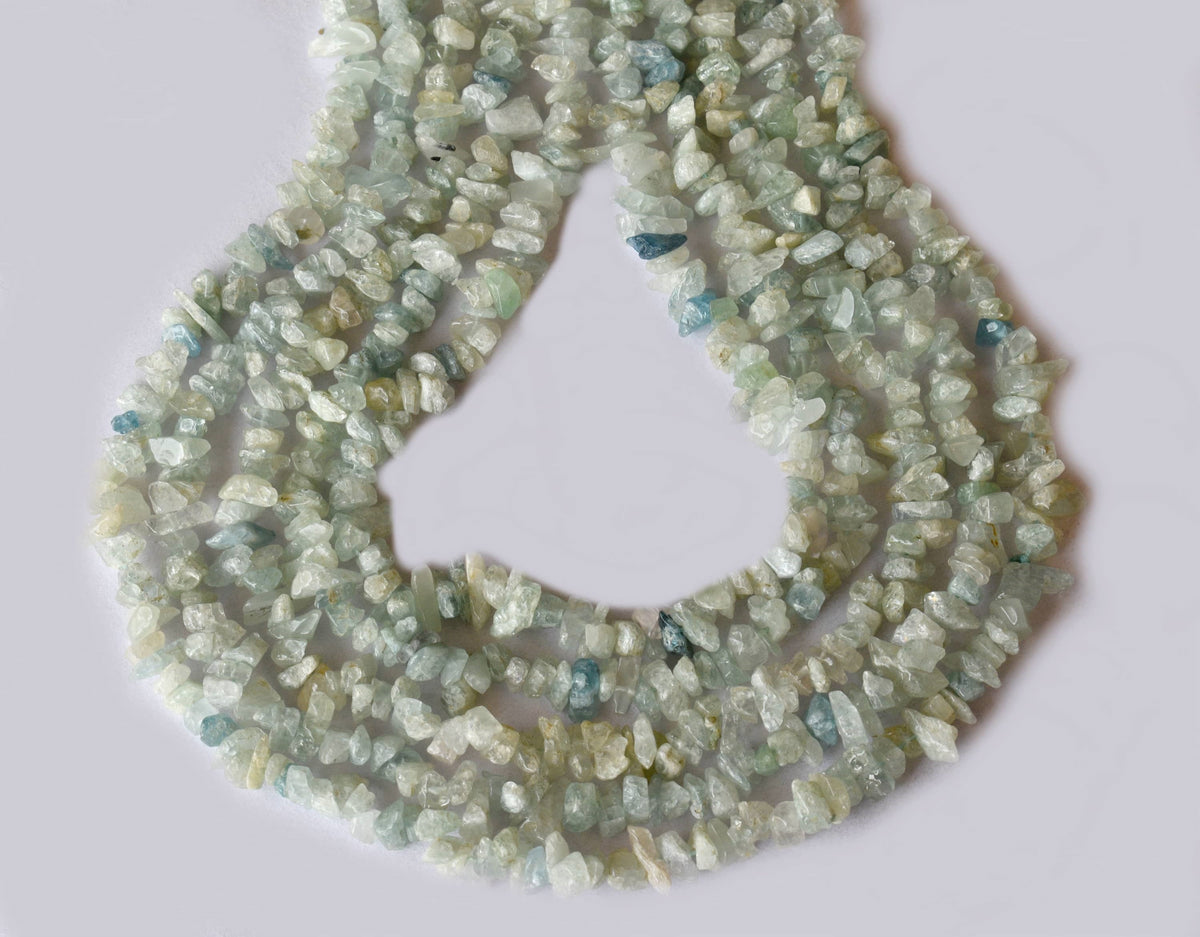 Uncut Raw Amazonite Crystal Chip Beads for Necklace (Alignment Of Chakra and Trust) | | Wiccan Center