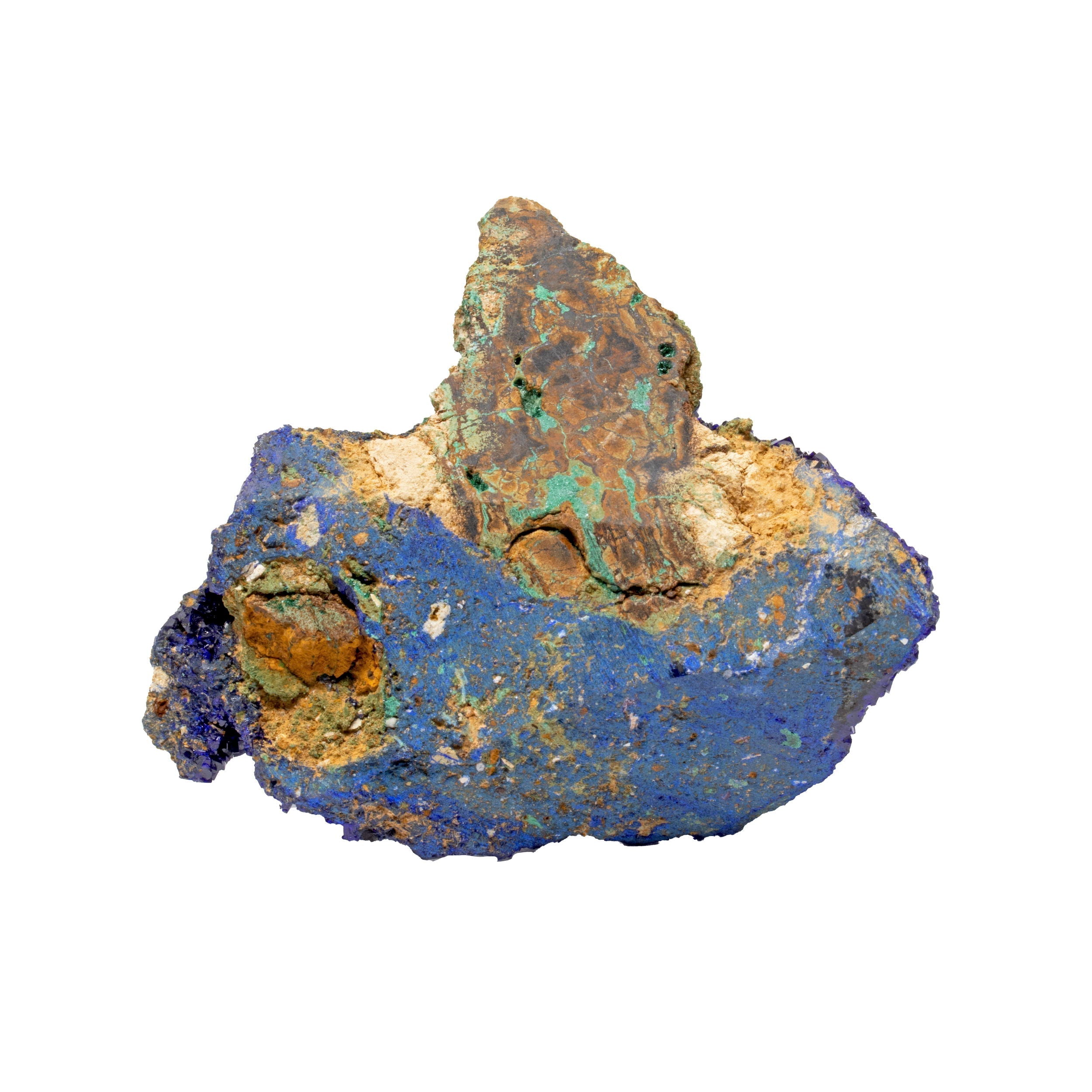 Azurite Specimen on a Lucite Stand - Large Patch of Midnight Blue Crystals | Crystals & Minerals > Specimens | Wiccan Center