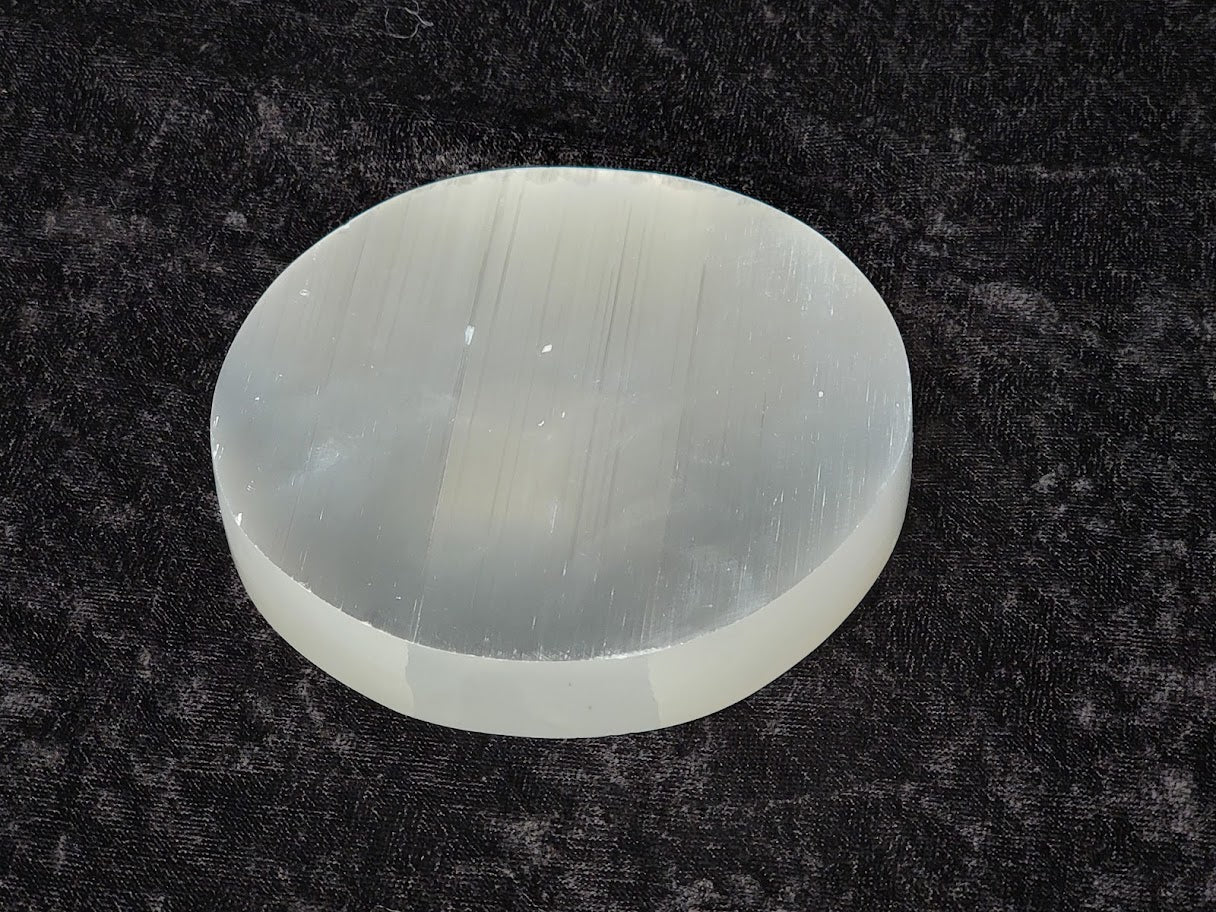 Selenite Plate - Circle | Plates | Wiccan Center