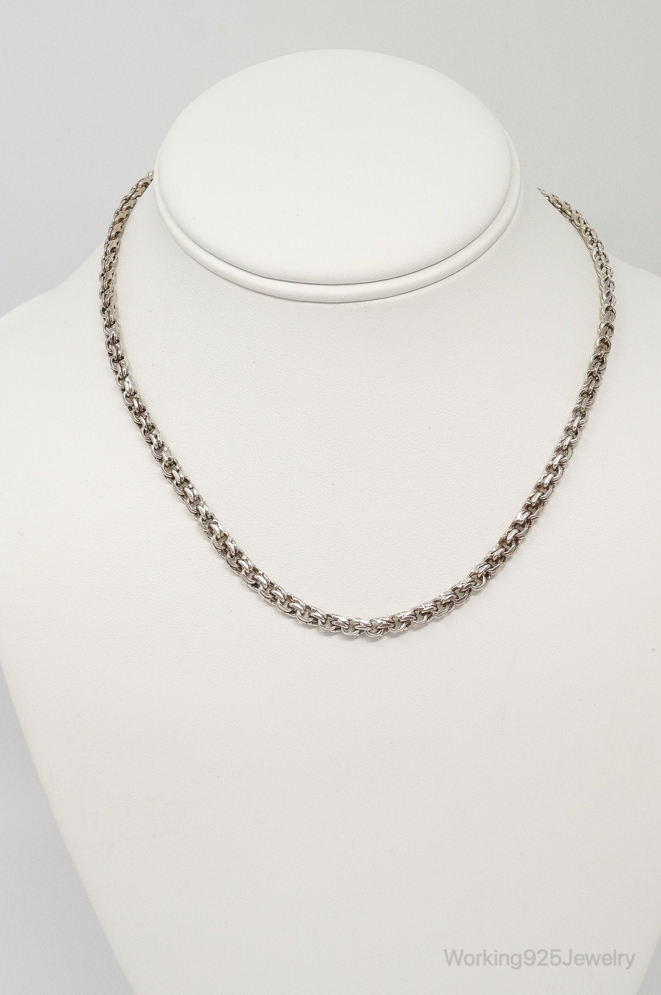 Vintage Mexico Modernist Designer SAUL Sterling Silver Chain Necklace | Jewelry > Necklaces > Pendants | Wiccan Center