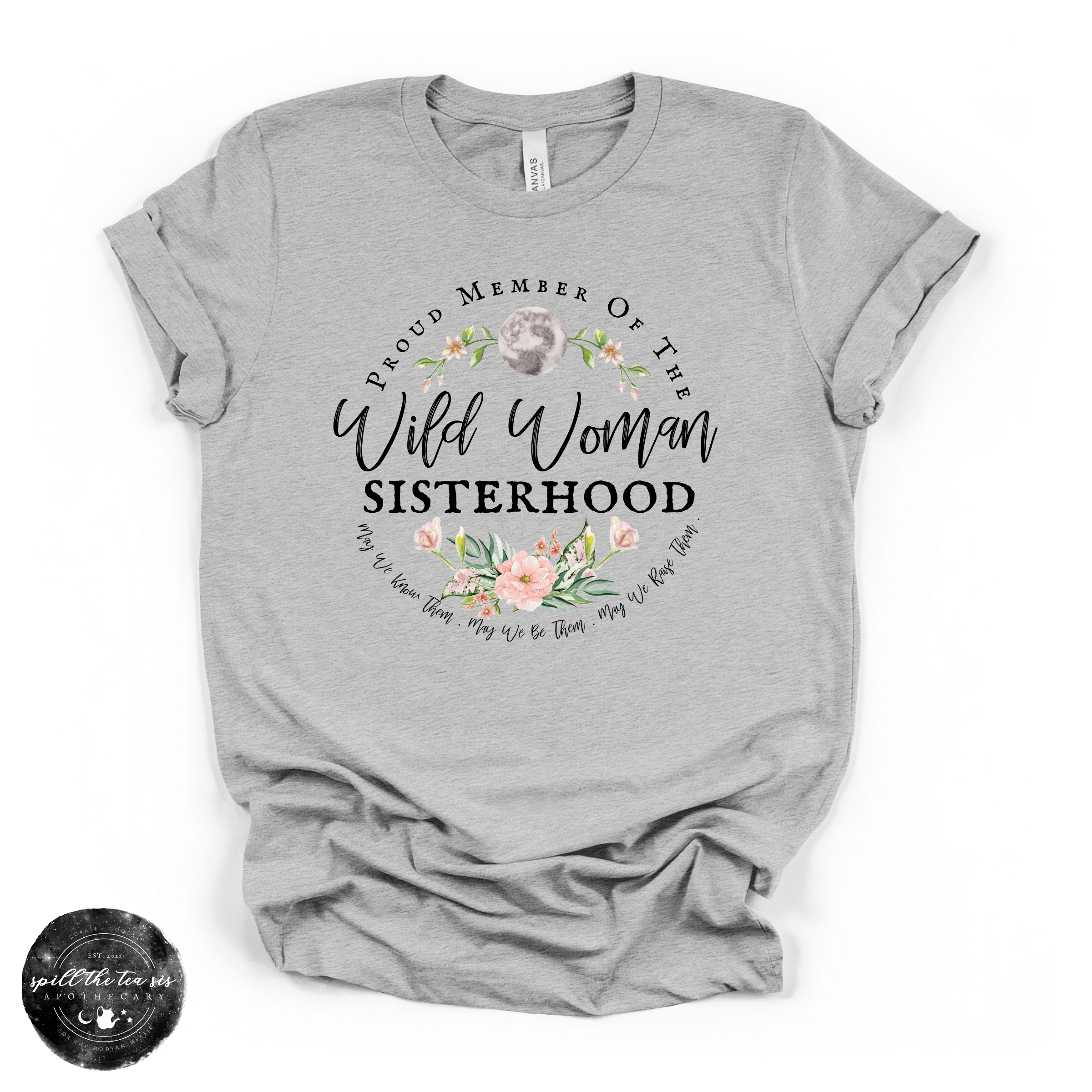 Wild Woman Sisterhood Tee | Wild Woman Empowerment Graphic T-Shirt | | Wiccan Center