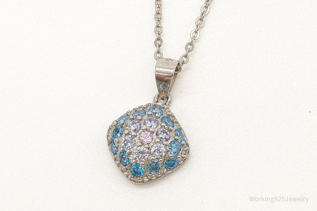 Designer Ryze Cubic Zirconia Sterling Silver Necklace | Jewelry > Necklaces > Pendants | Wiccan Center