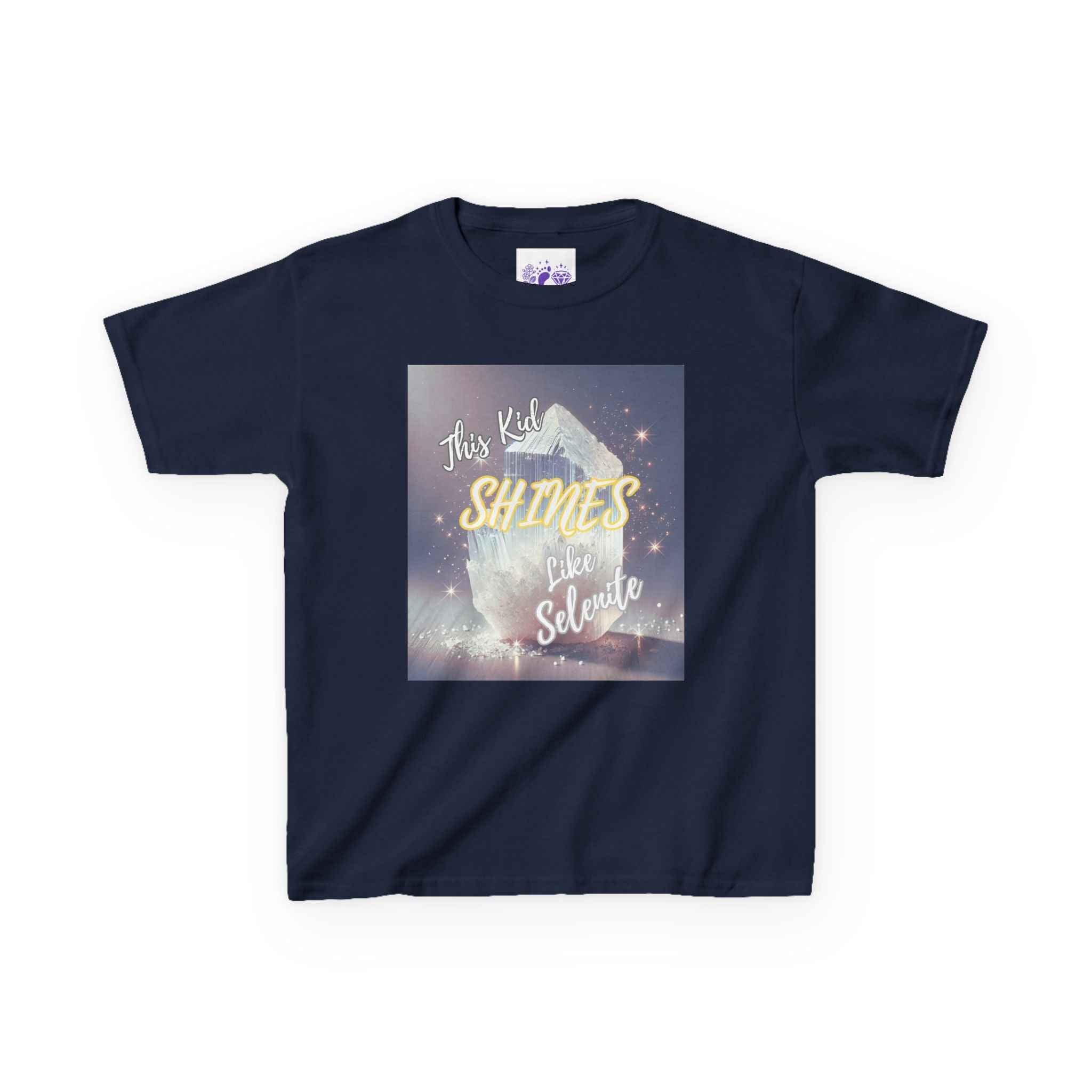 Kids TShirt 'This Kid Shines Like Selenite' | Kids clothes | Wiccan Center