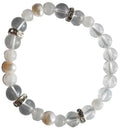 Rainbow Moonstone & Quartz Pearl Bracelet | Jewelry-Bracelet | Wiccan Center
