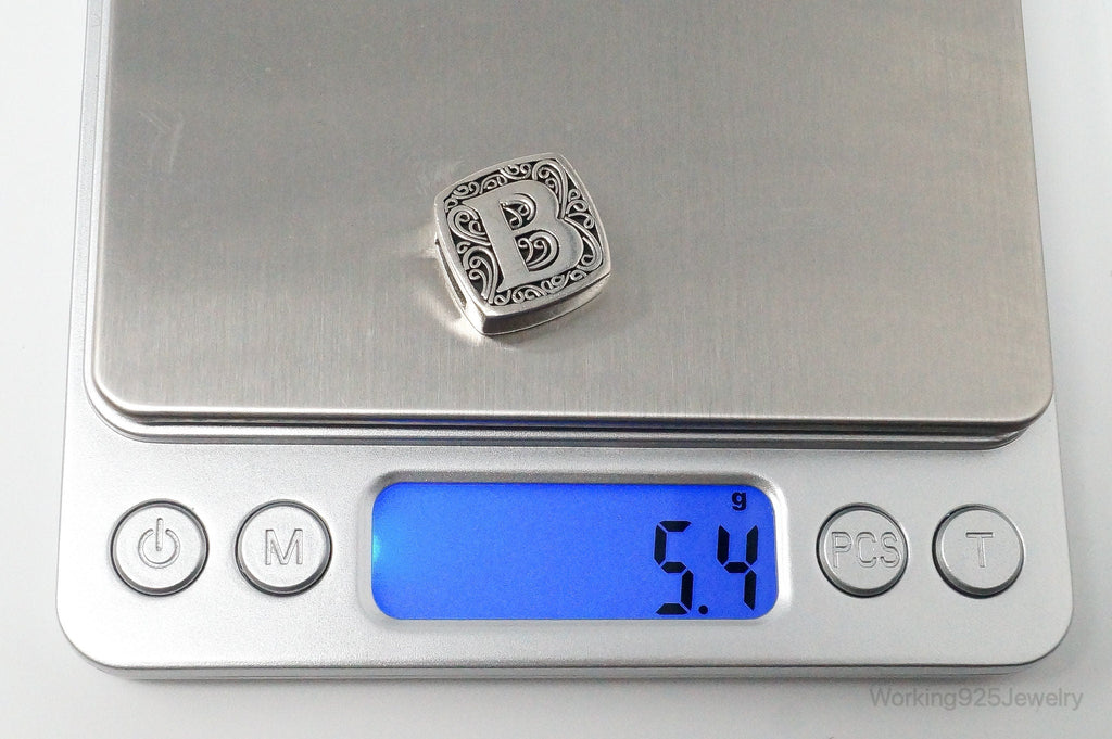 Designer Lori Bonn Initial B Necklace Pendant Charm Sterling Silver | Jewelry > Necklaces > Pendants | Wiccan Center
