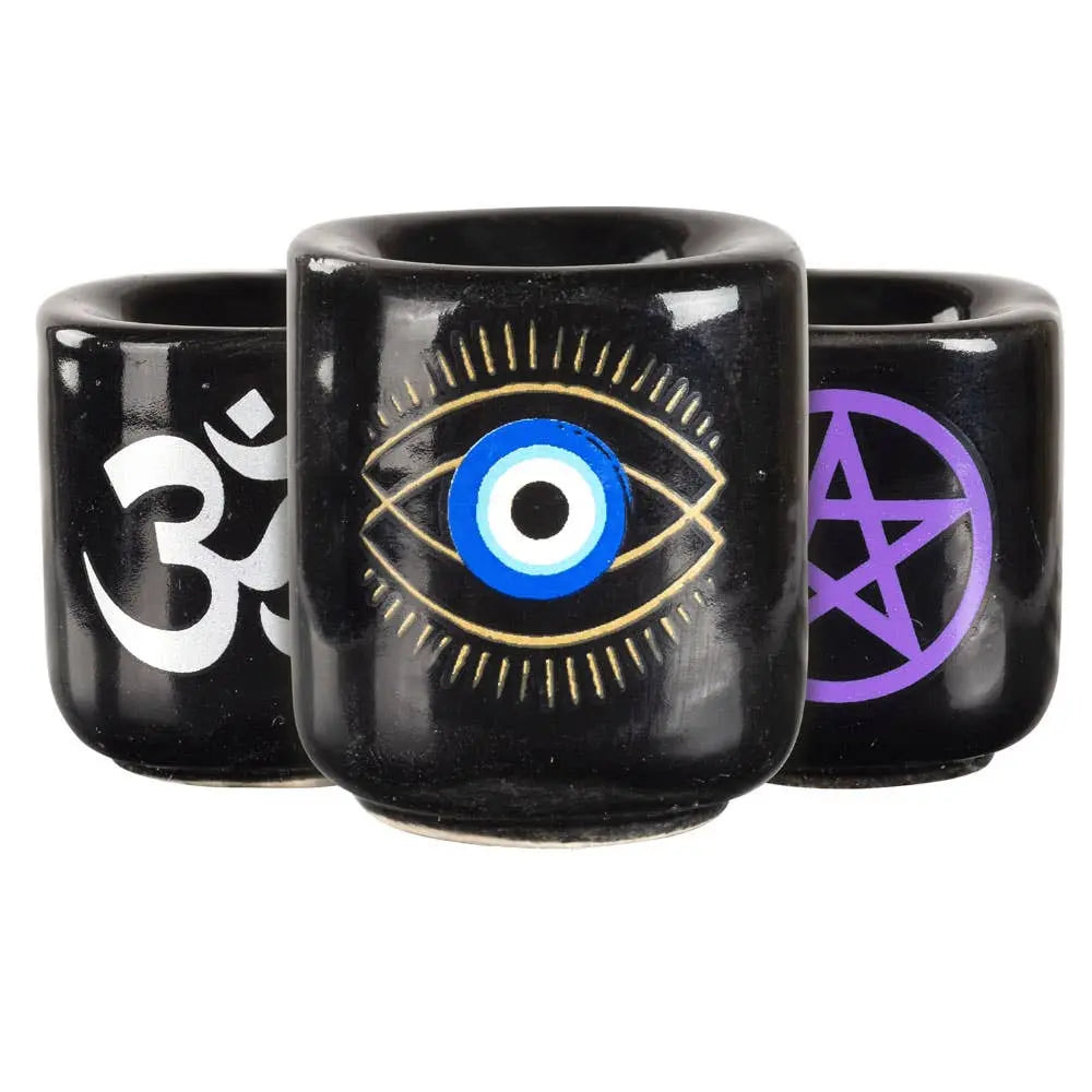Mini Candle Holders with Design | Candles | Wiccan Center