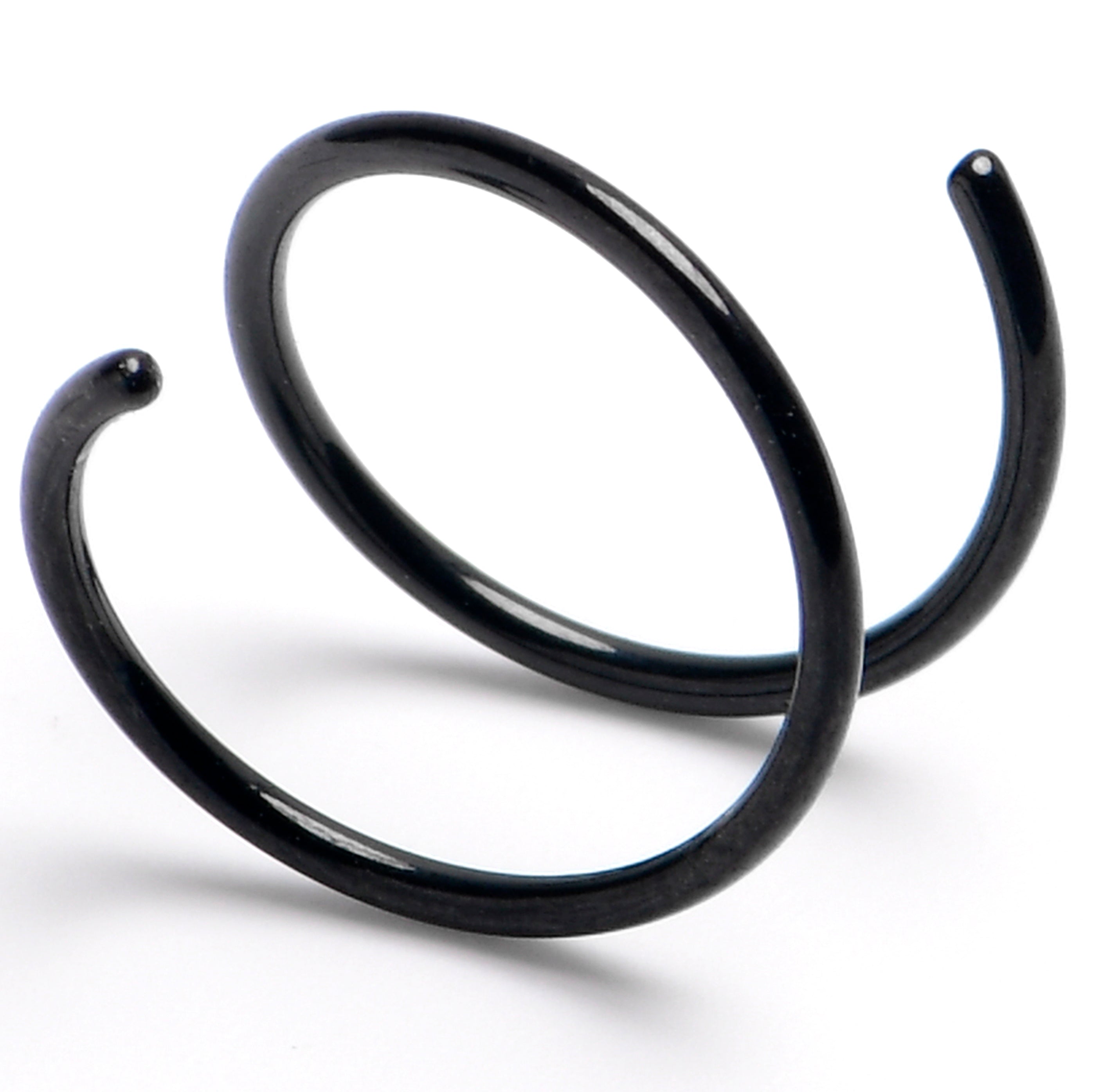 Spiral Nose Rings Double Hoop 20G | NOSE HOOP | Wiccan Center