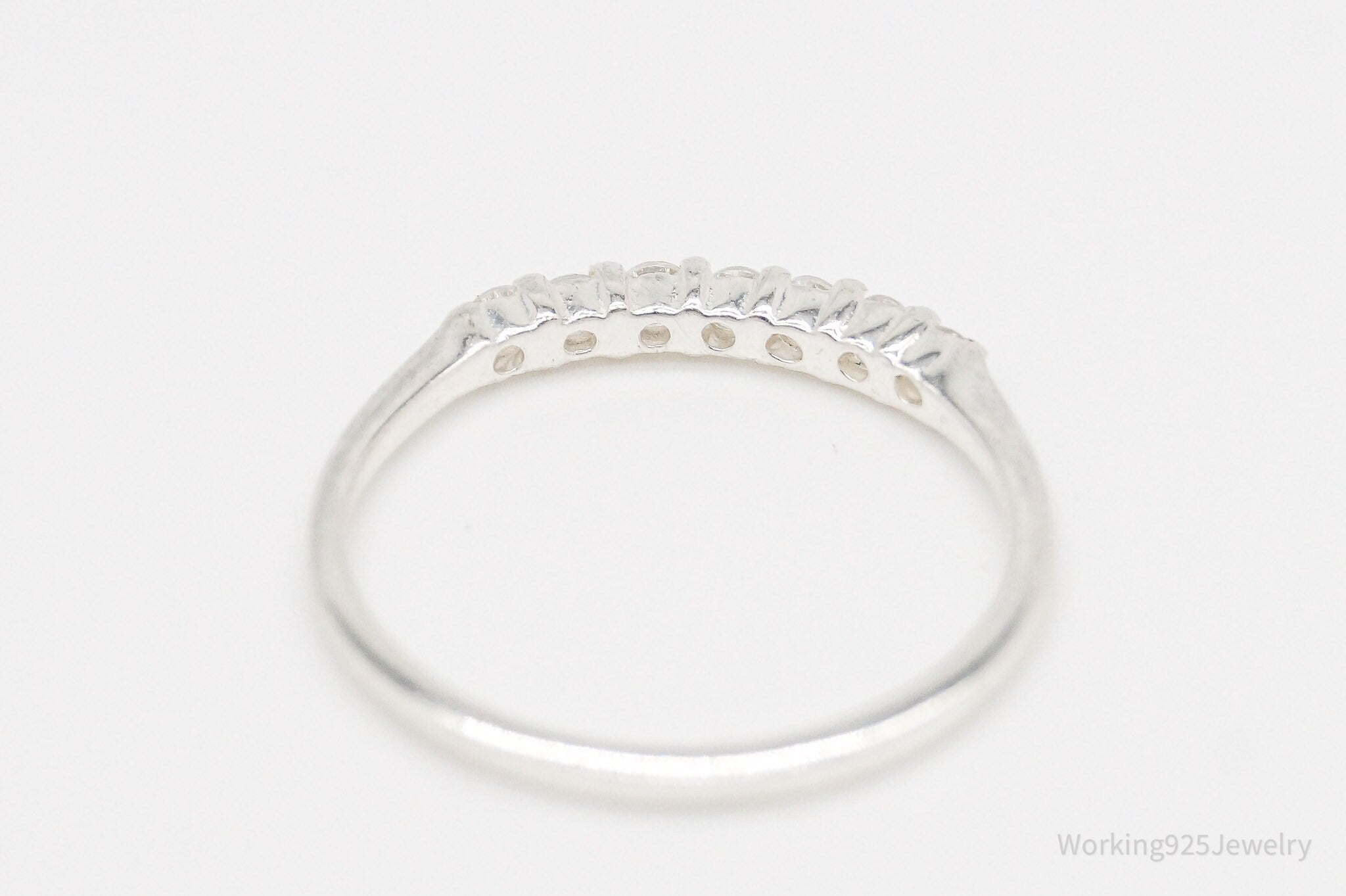 Vintage STE BEE Cubic Zirconia Sterling Silver Ring - Size 6 | Jewelry > Rings | Wiccan Center