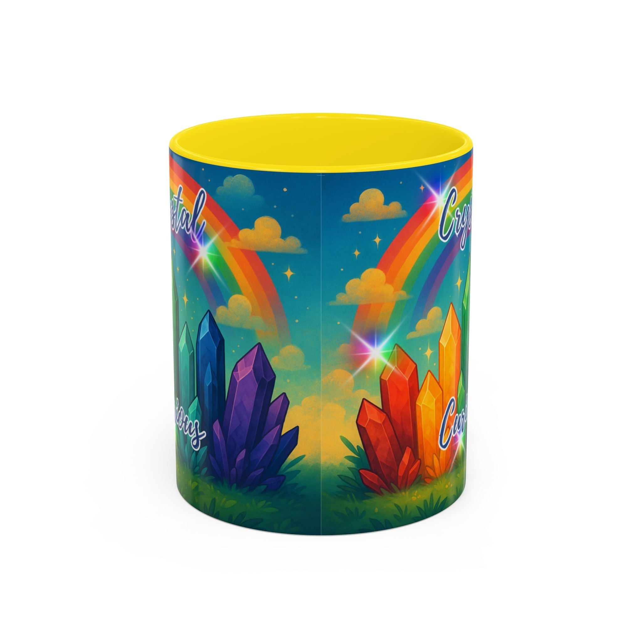 Coffee Mug - Rainbow Crystal Curious | Mug | Wiccan Center