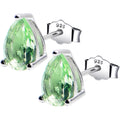 5mm CZ Pear 925 Sterling Silver August Birthstone Stud Earrings | EARRINGS Stud | Wiccan Center