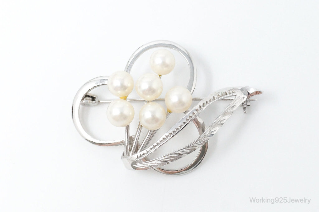 Antique Pearl Sterling Silver Brooch Pin | Jewelry > Brooches, Pins & Clips | Wiccan Center