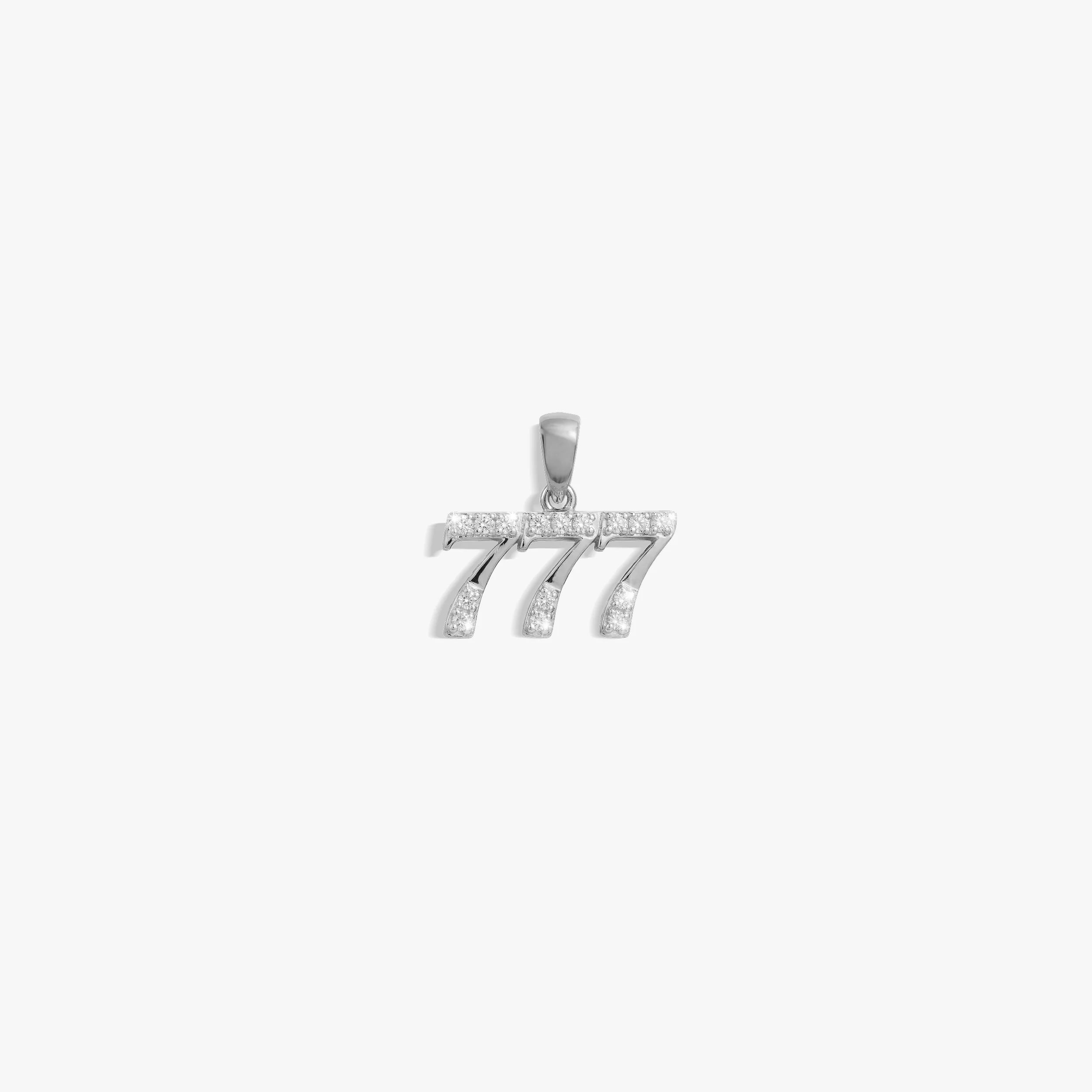777 Sapphire Angel Number Amulet
