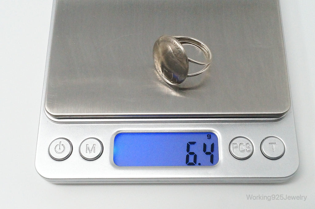 Vintage Buffalo Nickel Coin Sterling Silver Ring - Size 8.5 | Jewelry > Rings | Wiccan Center