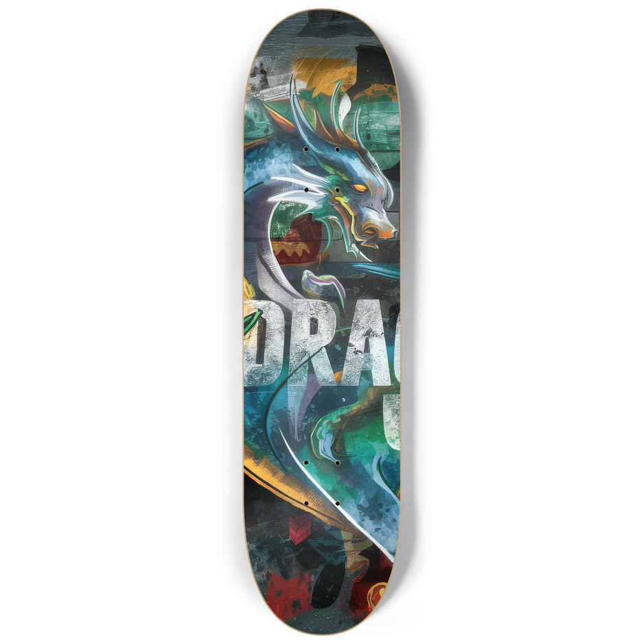 2 Skateboard Series Art - Dragons | Skateboard | Wiccan Center