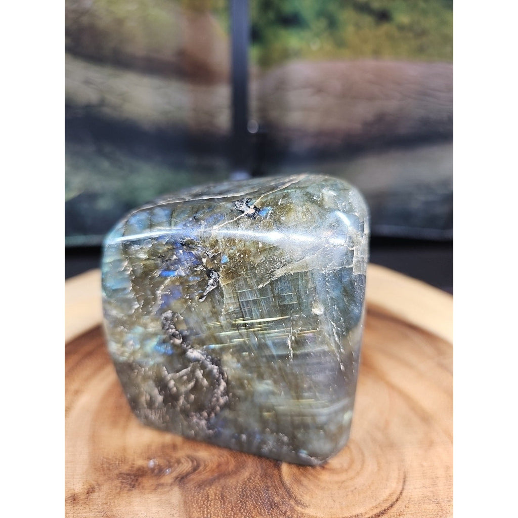 1.60lbs Natural Rainbow Labradorite Crystal Gem Spectrolite Stone | Mineral Specimens | Wiccan Center
