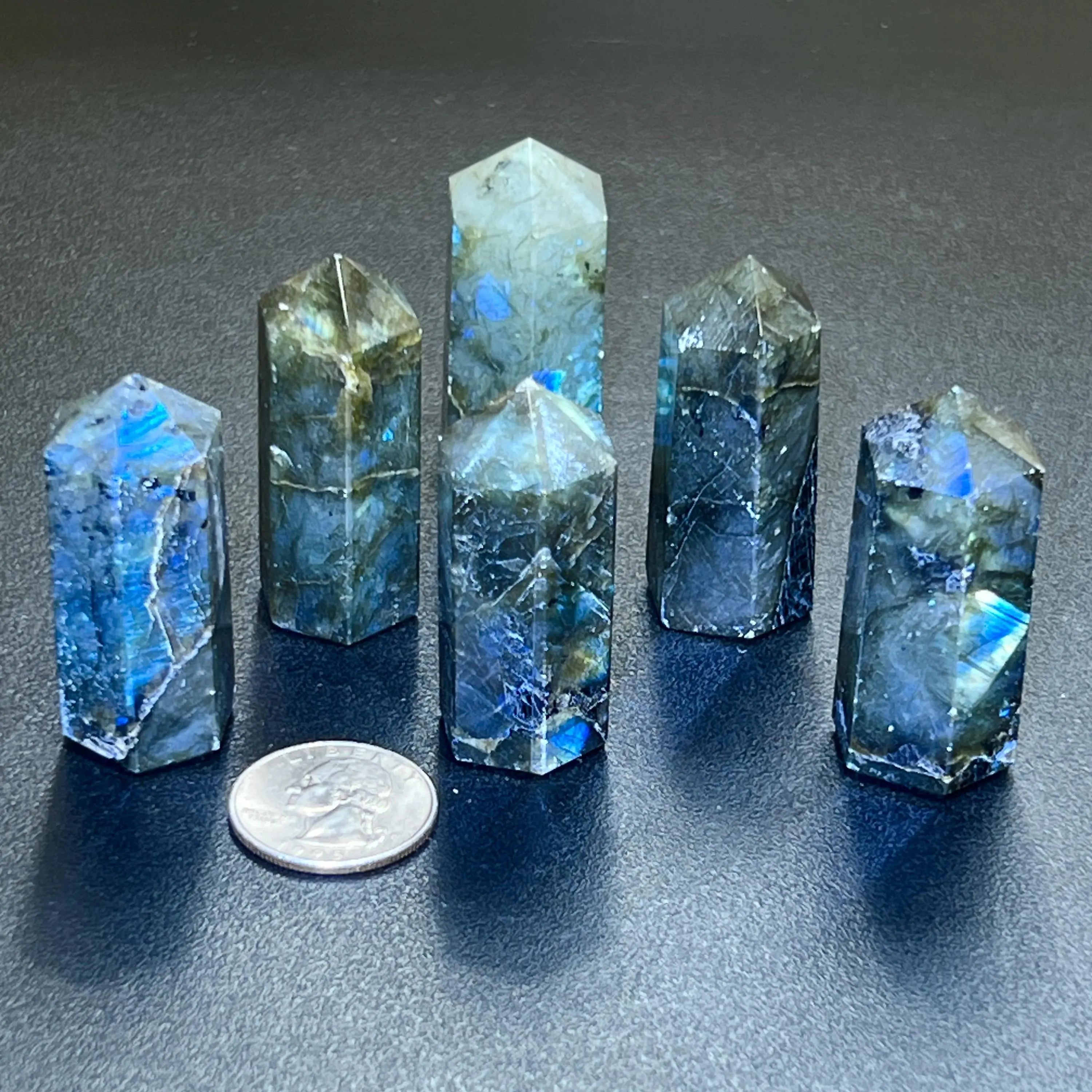 Labradorite Crystal Point Tower Obelisk Carving Wholesale | Home & Living > Home Decor > Home Accents > Rocks & Geodes | Wiccan Center