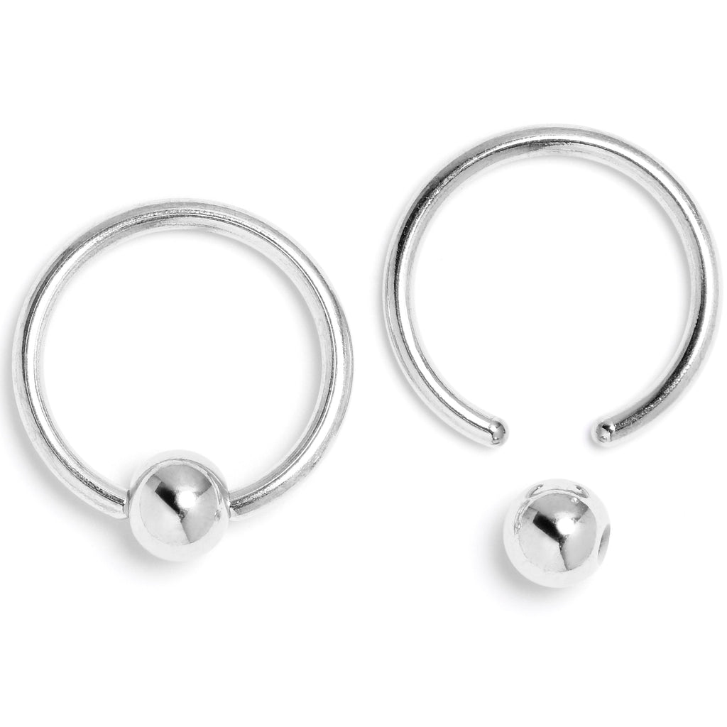 16G 3/8 Gothic Skulls BCR Captive Ring Set of 4 | BCR | Wiccan Center