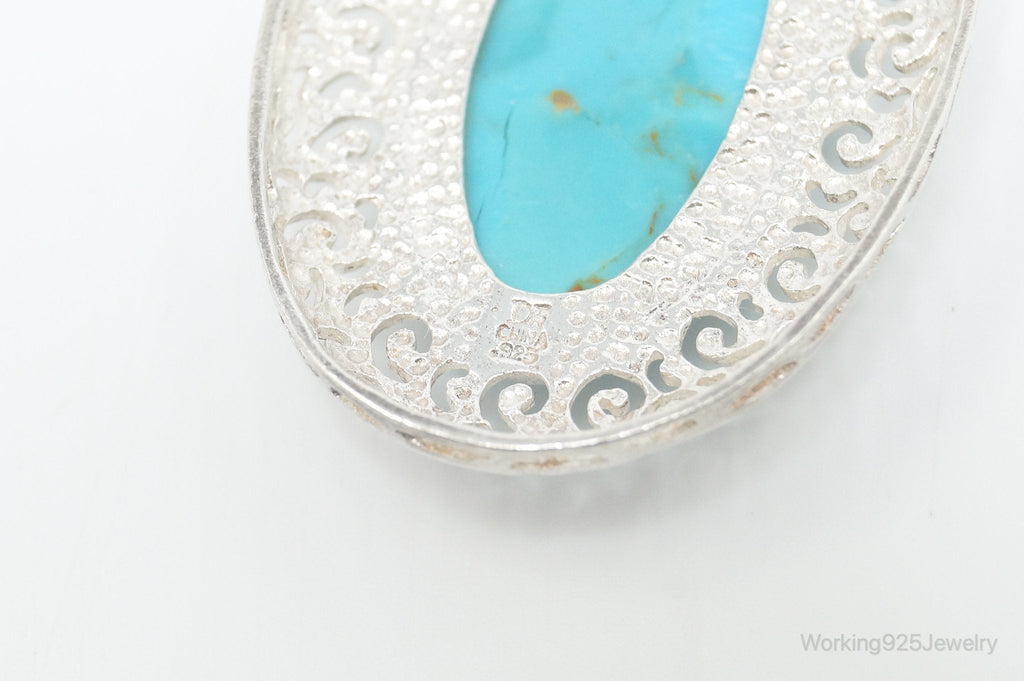 Vintage Desert Rose Trading Co Turquoise Sterling Silver Necklace Pendant | Jewelry > Necklaces > Pendants | Wiccan Center