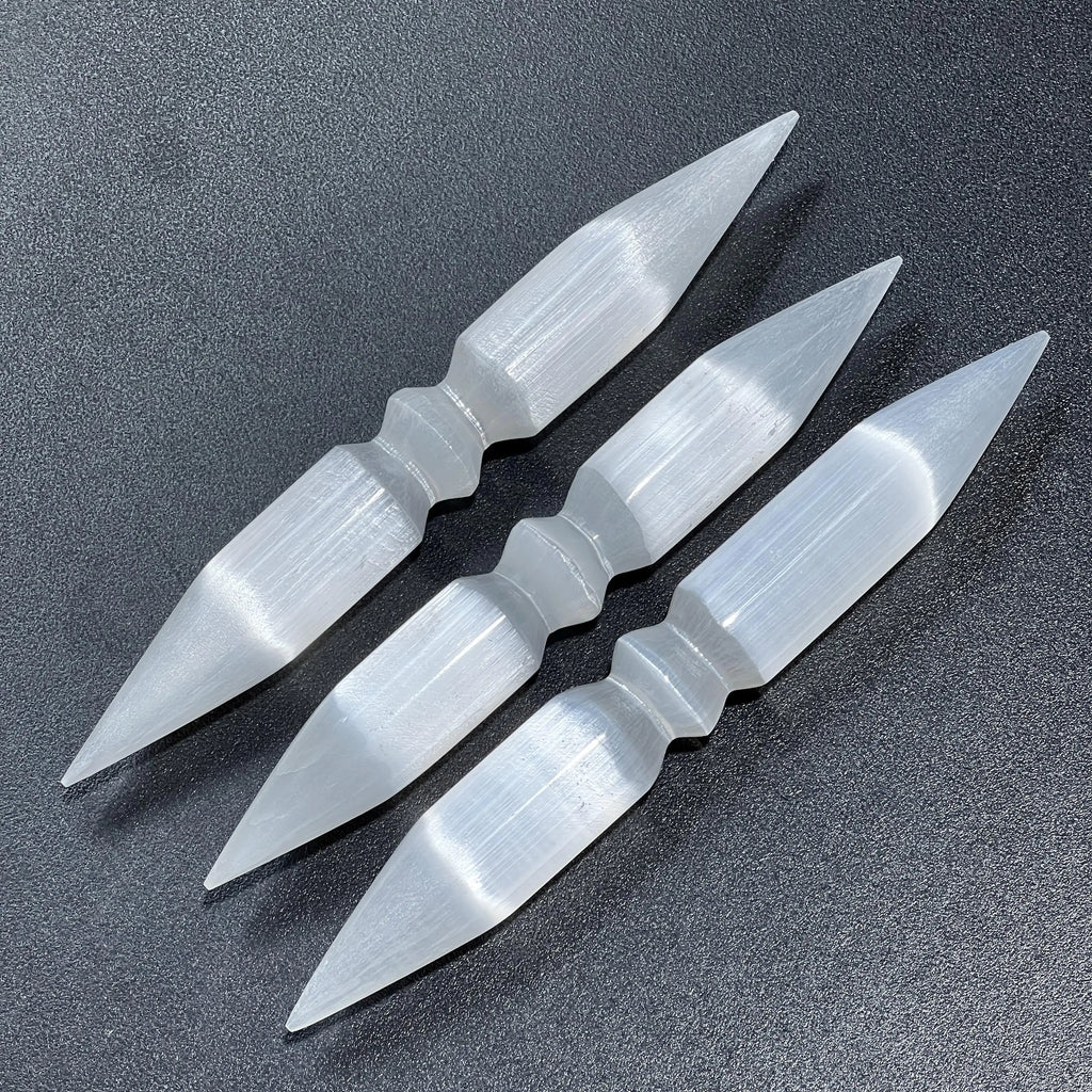 Selenite Crystal Wand Double Point Polished Wholesale Carving | Home & Living > Home Decor > Home Accents > Rocks & Geodes | Wiccan Center