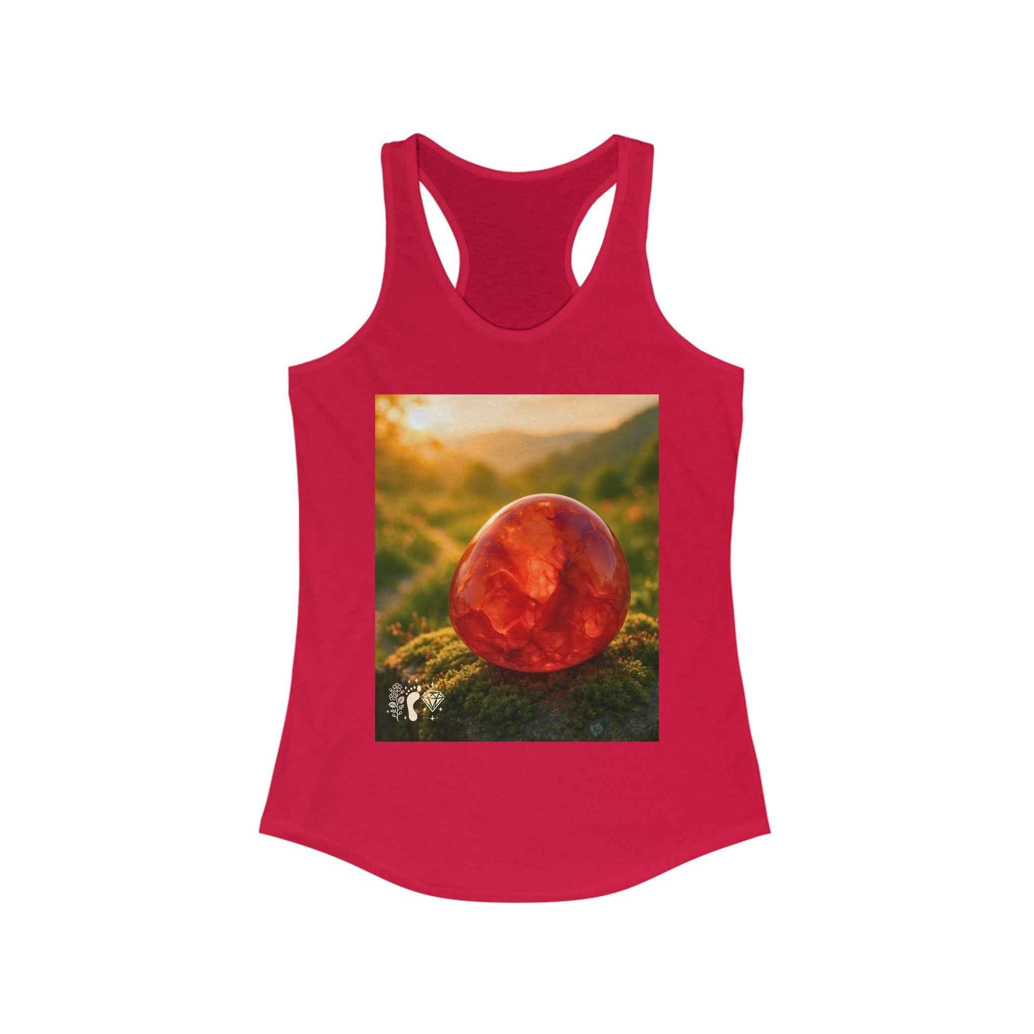 Carnelian Crush Women's Racerback Tank Top - Positive Vibes Tee | Tank Top | Wiccan Center