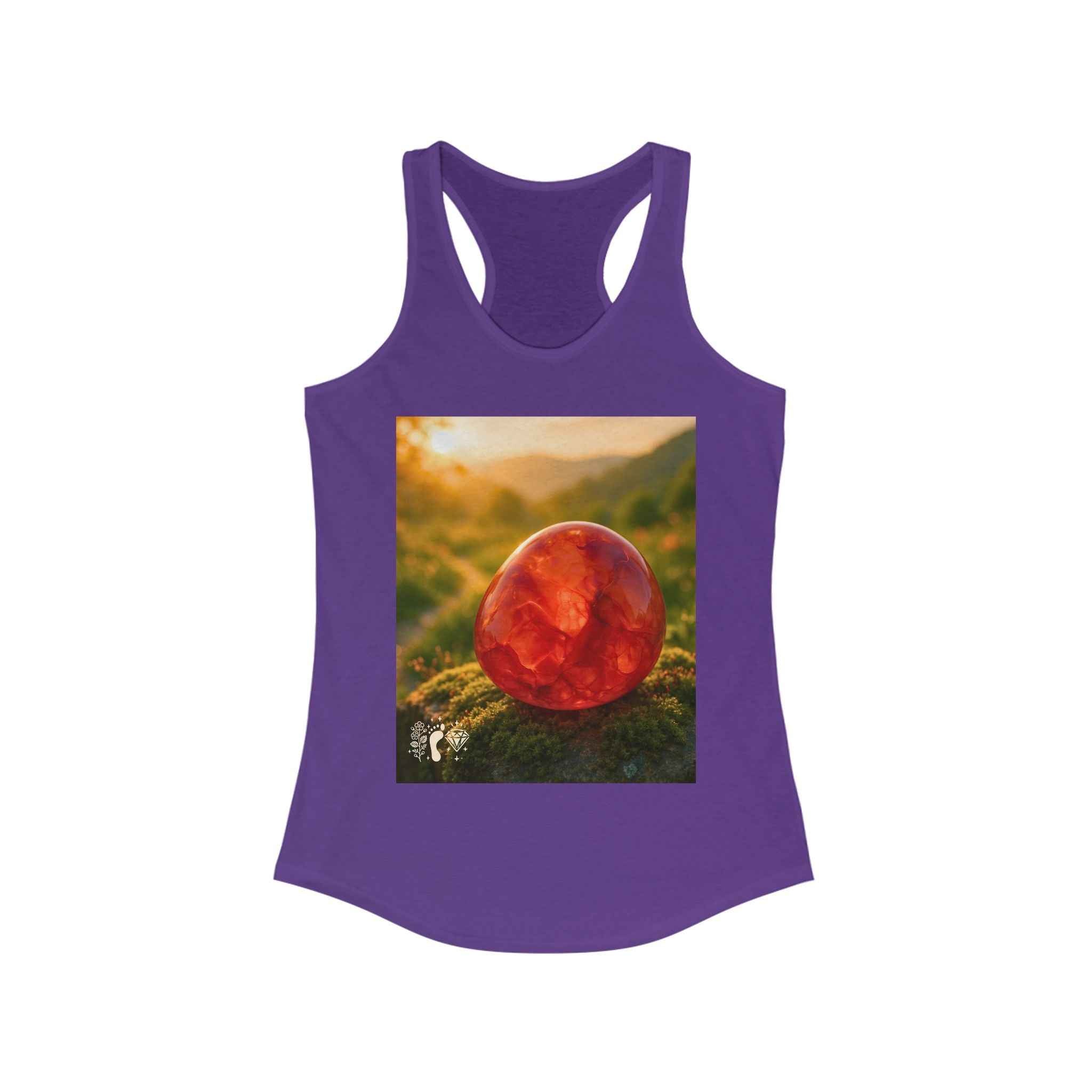 Carnelian Crush Women's Racerback Tank Top - Positive Vibes Tee | Tank Top | Wiccan Center