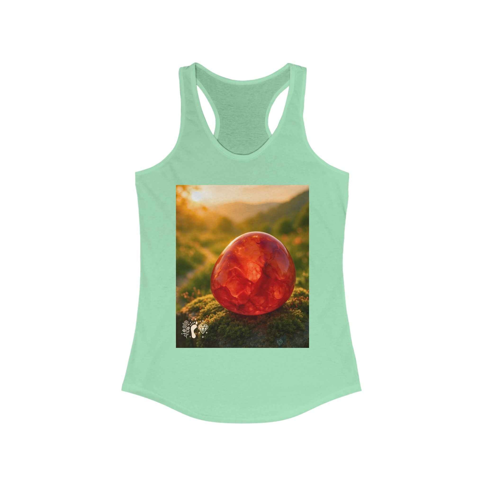 Carnelian Crush Women's Racerback Tank Top - Positive Vibes Tee | Tank Top | Wiccan Center