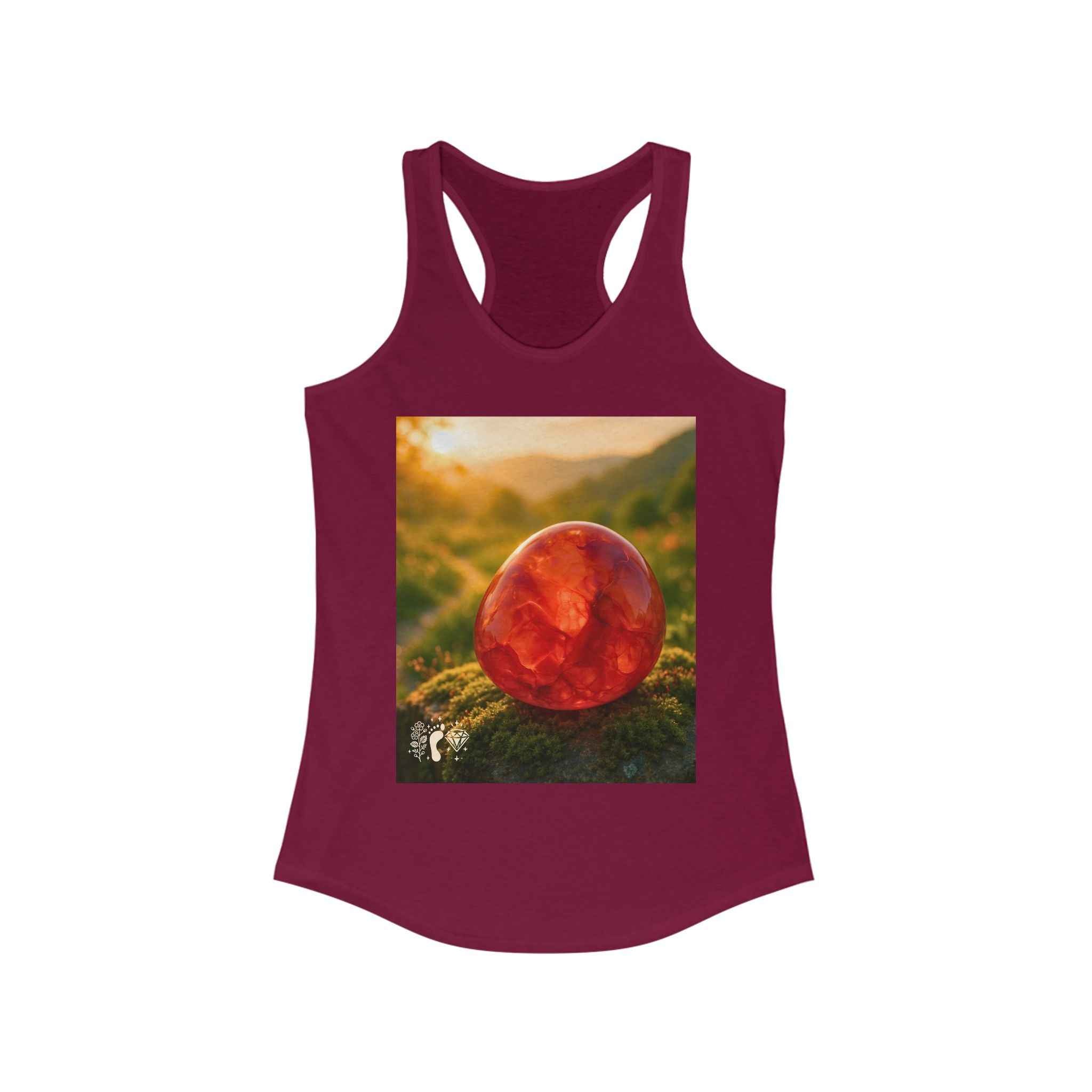 Carnelian Crush Women's Racerback Tank Top - Positive Vibes Tee | Tank Top | Wiccan Center
