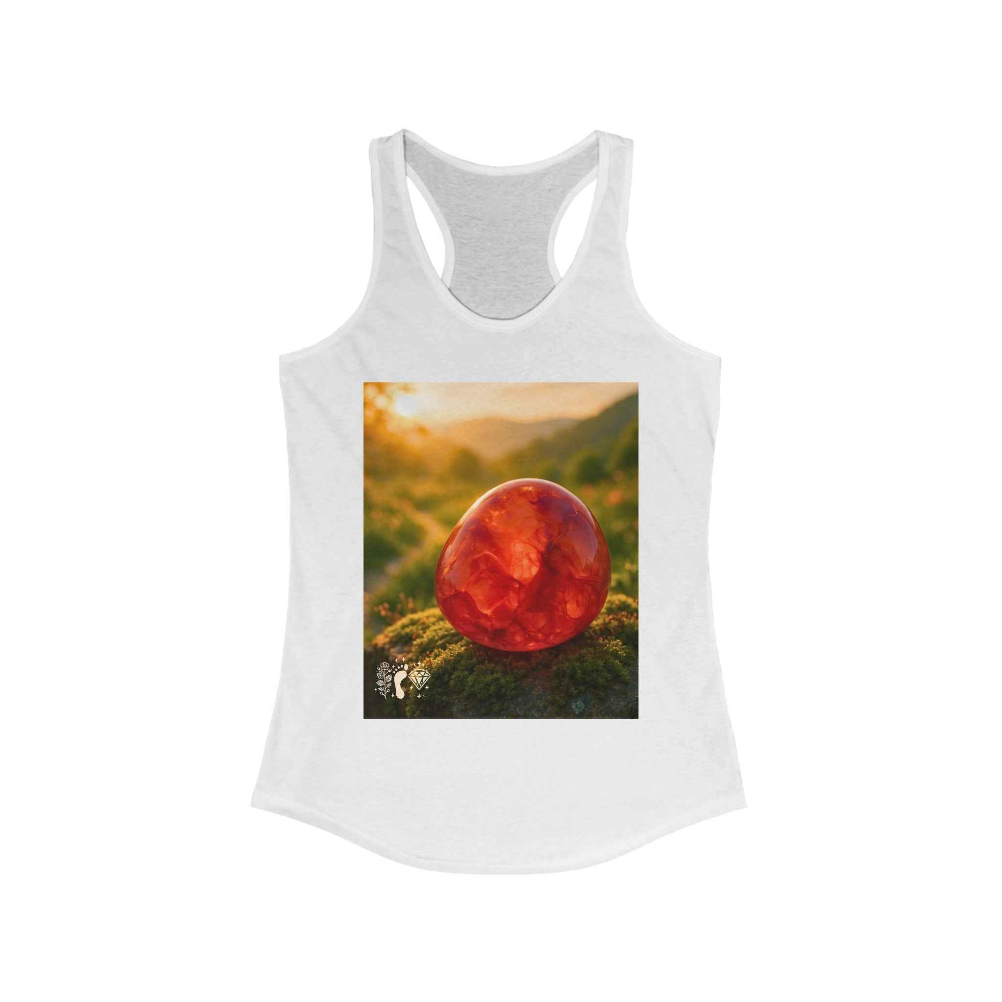 Carnelian Crush Women's Racerback Tank Top - Positive Vibes Tee | Tank Top | Wiccan Center