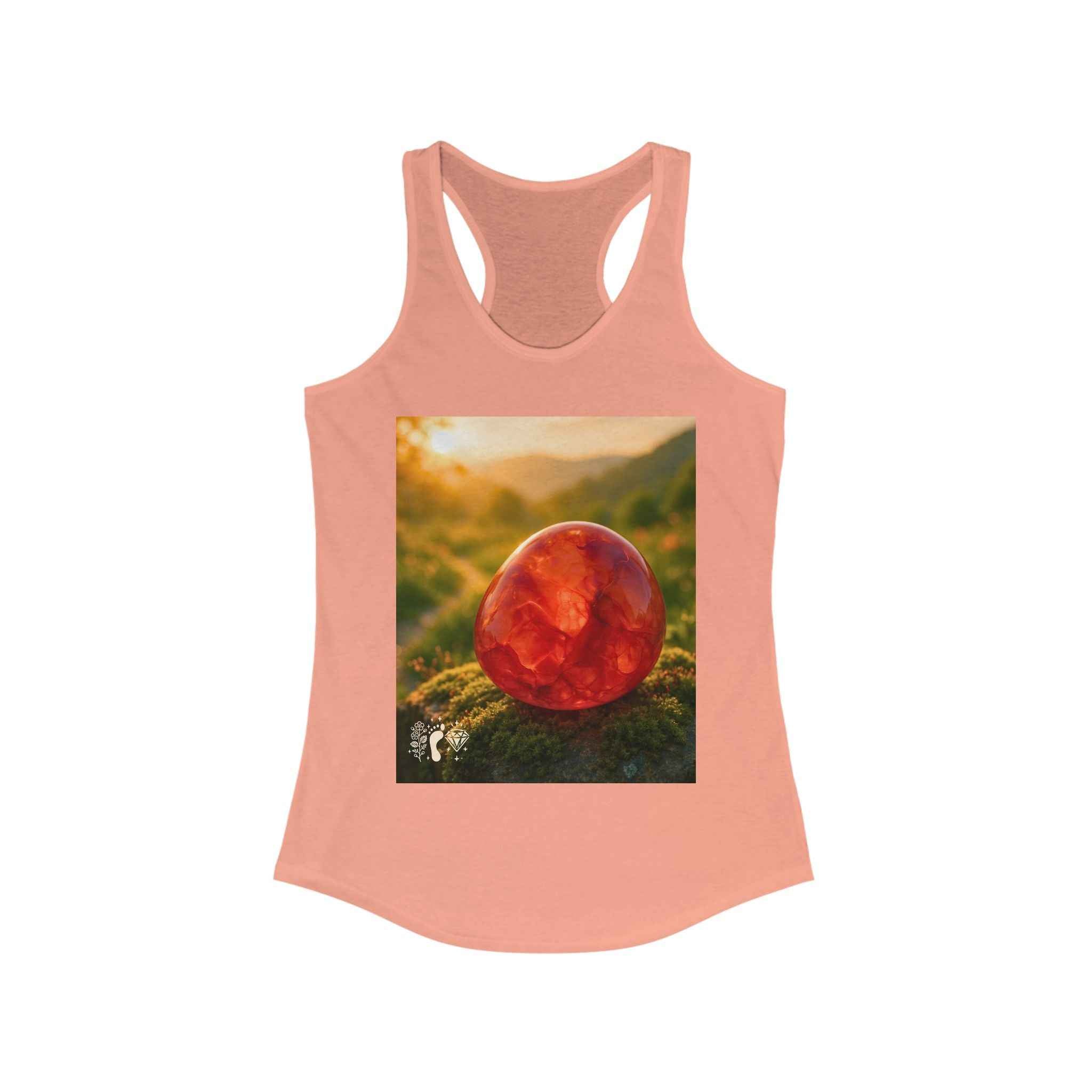 Carnelian Crush Women's Racerback Tank Top - Positive Vibes Tee | Tank Top | Wiccan Center