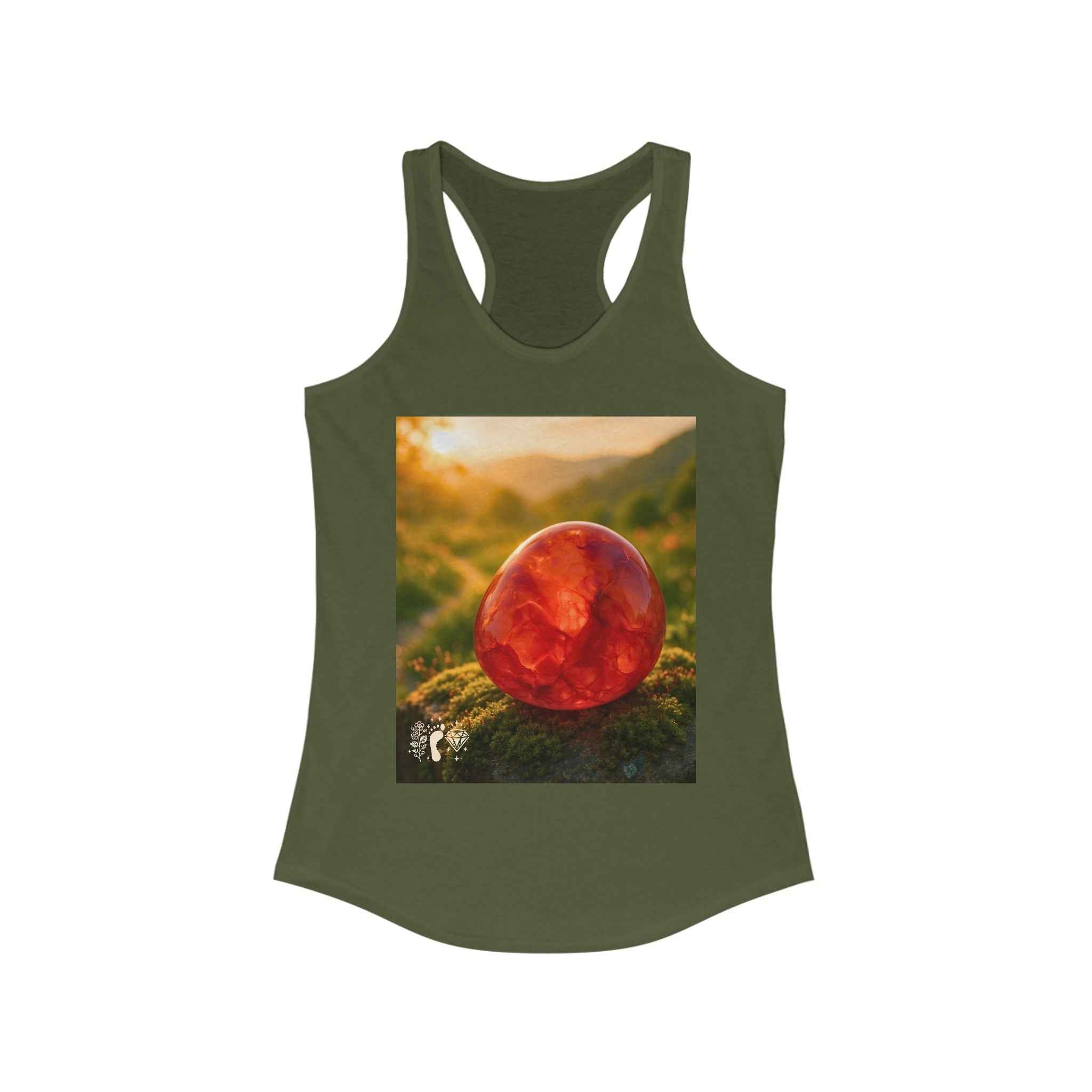 Carnelian Crush Women's Racerback Tank Top - Positive Vibes Tee | Tank Top | Wiccan Center